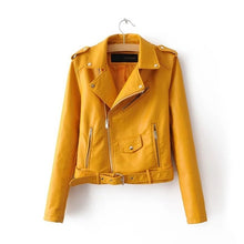 Load image into Gallery viewer, Leather Jackets 2019 Lika Rulla New Spring Fashion Good Quality Ladies Basic Street