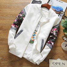 Load image into Gallery viewer, Floral Spring Jacket Bomber   2019 Spring Causal Flowers Floral Basic Jackets