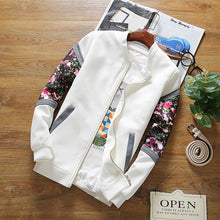 Load image into Gallery viewer, Floral Spring Jacket Bomber   2019 Spring Causal Flowers Floral Basic Jackets