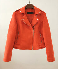 Load image into Gallery viewer, Leather Jackets New Elegant Autumn Winter Zipper Basic Suede Jacket
