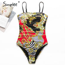 Load image into Gallery viewer, Padded Swimwear Simplee Ethnic