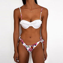 Load image into Gallery viewer, Padded Swimwear  Ruffle Bikinis Set Print Bottoms Push Up Bathing Suit 2019