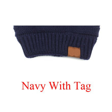 Load image into Gallery viewer, Ponytail Beanie Hat Fashion Ponytail Beanie Women Stretch Knitted Crochet Beanies