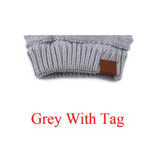 Load image into Gallery viewer, Ponytail Beanie Hat Fashion Ponytail Beanie Women Stretch Knitted Crochet Beanies