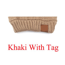 Load image into Gallery viewer, Ponytail Beanie Hat Fashion Ponytail Beanie Women Stretch Knitted Crochet Beanies