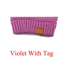 Load image into Gallery viewer, Ponytail Beanie Hat Fashion Ponytail Beanie Women Stretch Knitted Crochet Beanies