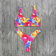 Load image into Gallery viewer, Padded Swimwear Sexy Bikinis Women Swimsuit Bandage Halter Beach Wear