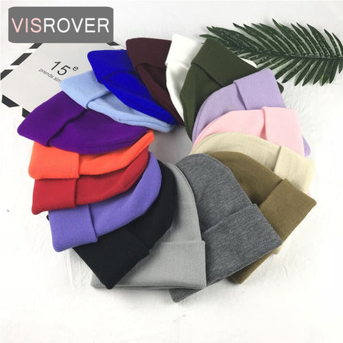 Ponytail Beanie Hat 6 colors unsex Autumn winter solid color real cashmere