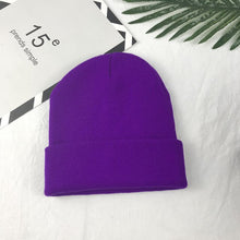 Load image into Gallery viewer, Ponytail Beanie Hat 6 colors unsex Autumn winter solid color real cashmere