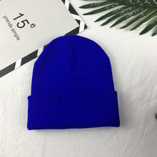 Load image into Gallery viewer, Ponytail Beanie Hat 6 colors unsex Autumn winter solid color real cashmere