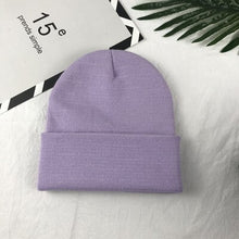 Load image into Gallery viewer, Ponytail Beanie Hat 6 colors unsex Autumn winter solid color real cashmere