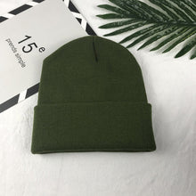 Load image into Gallery viewer, Ponytail Beanie Hat 6 colors unsex Autumn winter solid color real cashmere