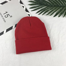 Load image into Gallery viewer, Ponytail Beanie Hat 6 colors unsex Autumn winter solid color real cashmere