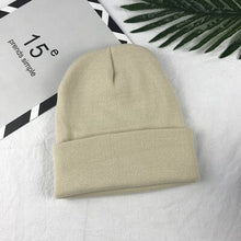 Load image into Gallery viewer, Ponytail Beanie Hat 6 colors unsex Autumn winter solid color real cashmere