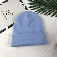 Load image into Gallery viewer, Ponytail Beanie Hat 6 colors unsex Autumn winter solid color real cashmere
