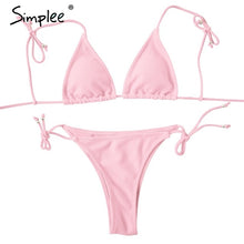 Load image into Gallery viewer, Padded Swimwear Simplee Push up padded summer beach wear bodysuit