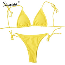 Load image into Gallery viewer, Padded Swimwear Simplee Push up padded summer beach wear bodysuit