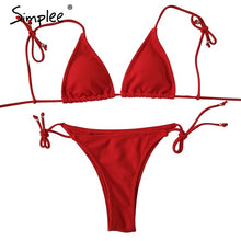 Load image into Gallery viewer, Padded Swimwear Simplee Push up padded summer beach wear bodysuit