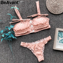 Load image into Gallery viewer, Padded Swimwear Two piece bodycon sexy bodysuit women Padded