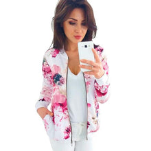 Load image into Gallery viewer, Floral Spring Jacket Plus Size Women&#39;s Jackets Retro