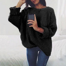 Load image into Gallery viewer, Oversized Sweater Autumn Winter Oversize Sweater Knitted Pullover