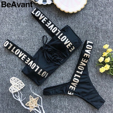 Load image into Gallery viewer, Padded Swimwear up two-piece women sexy bodysuit Padded beach wear