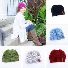 Load image into Gallery viewer, Ponytail Beanie Hat New Womens Warm