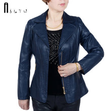 Load image into Gallery viewer, Leather Jackets XL-6XL   New Fashion Plus Size Solid Zipper