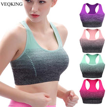 Load image into Gallery viewer, Seamless Bra  Gradient High Stretch Sports Bra