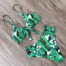Load image into Gallery viewer, Padded Swimwear Swimwear Women Swimsuit 2019 High Waist Bikini