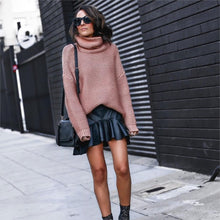 Load image into Gallery viewer, Oversized Sweater Casual Loose Autumn Winter Turtleneck Sweater