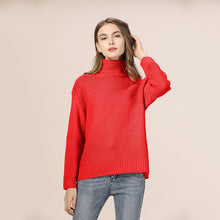 Load image into Gallery viewer, Oversized Sweater Casual Loose Autumn Winter Turtleneck Sweater