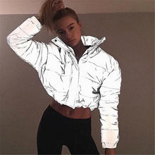 Load image into Gallery viewer, Winter/Spring Coat Women Oversized Cotton Cropped Jacket