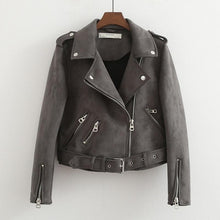 Load image into Gallery viewer, Leather Jackets New Autumn Faux Suede Womens Motorcycle