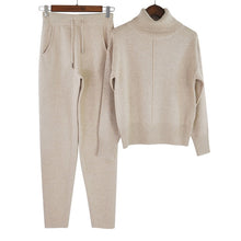 Load image into Gallery viewer, Oversized Sweater Woman Wool Knitted suit soft warm Winter Suit