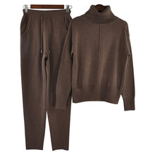Load image into Gallery viewer, Oversized Sweater Woman Wool Knitted suit soft warm Winter Suit