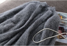 Load image into Gallery viewer, Lambs wool Coat Luxury Long Mink Cashmere Coat Women
