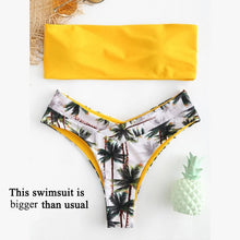 Load image into Gallery viewer, Padded Swimwear Bandeau swimwear women push up s