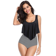Load image into Gallery viewer, Padded Swimwear 2019 Woman Plus Size Swimwear High Waist S-2XL Bikini Big Women Bathing Suits