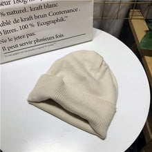 Load image into Gallery viewer, Ponytail Beanie Hat 6 colors unisex Autumn winter solid color real cashmere