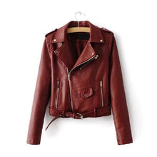 Load image into Gallery viewer, Leather Jackets 2019 Lika Rulla New Spring Fashion Good Quality Ladies Basic Street