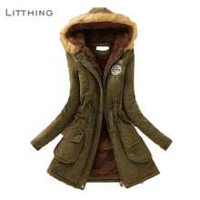Load image into Gallery viewer, Winter/Spring Coat  Women Fluffy Parkas Female Women Coat Thicken Warm Cotton Winter Jacket