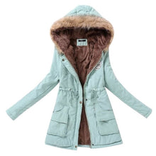 Load image into Gallery viewer, Winter/Spring Coat  Women Fluffy Parkas Female Women Coat Thicken Warm Cotton Winter Jacket