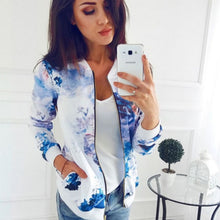 Load image into Gallery viewer, Floral Spring Jacket Retro Floral Print Women Coat Casual Plus Size Z
