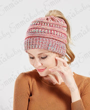 Load image into Gallery viewer, Ponytail Beanie Hat Women&#39;s Ponytail Beanie Skull