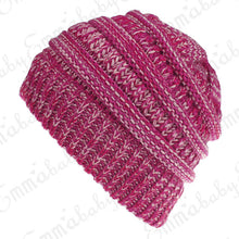 Load image into Gallery viewer, Ponytail Beanie Hat Women's Ponytail Beanie Skull