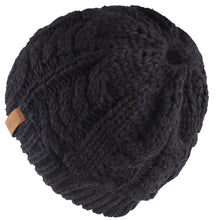 Load image into Gallery viewer, Ponytail Beanie Hat Kids Beanie  Warm Winter Girls and Boys Caps