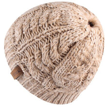 Load image into Gallery viewer, Ponytail Beanie Hat Kids Beanie  Warm Winter Girls and Boys Caps