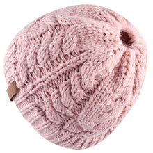 Load image into Gallery viewer, Ponytail Beanie Hat Kids Beanie  Warm Winter Girls and Boys Caps