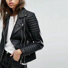 Load image into Gallery viewer, Leather Jackets 2019 New Fashion Women Smooth Motorcycle Faux